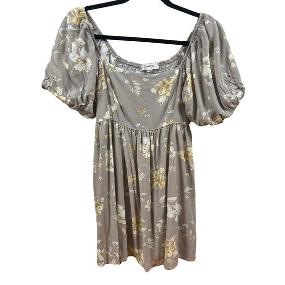 Babydoll Puff Sleeve Floral Dress Sz S Cottagecore Milkmaid USA Hashtag In Trend - Picture 9 of 16